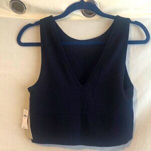 Reversible Banana Republic cropped tank  large navy